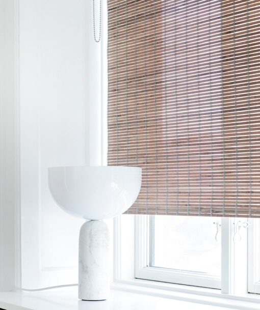 bamboe rolgordijn natuurgrijs badkamer