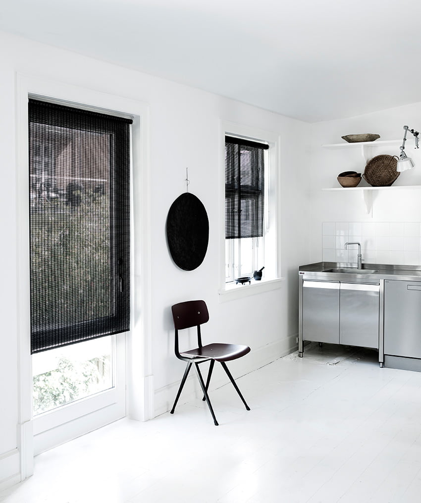 bamboe rolgordijn keuken